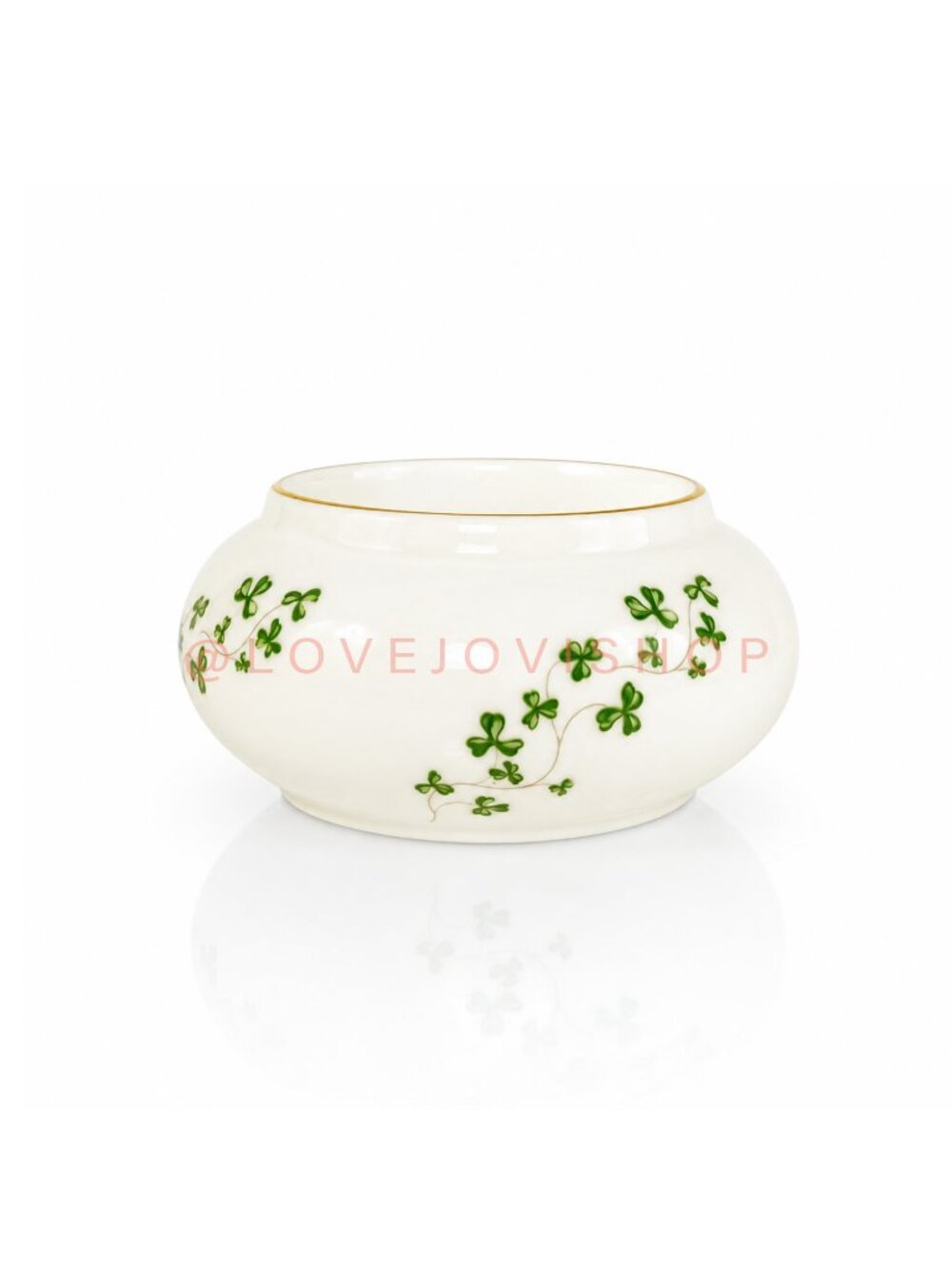 St. Patrick | Royal Tara of Ireland Shamrock Bone China Tea Light Candle Holder